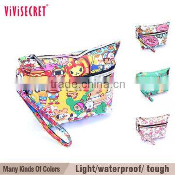 Vivisecret Two Zipper Big Size Brand Cosmetic Bag for Women OEM photo-6