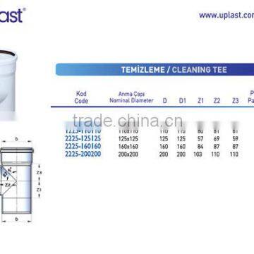 PVC Pipe Fitting Cleaning Tee photo-2