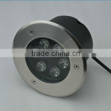 6w led inground uplight exterior lights IP67 cool white rgb with stainless steel