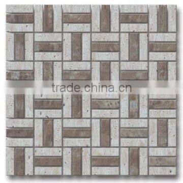 Irregular mosaic tile design with picture