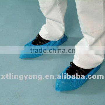 Disposable Cheap Plastic hospital PE CPE shoe cover