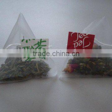 Custom Nylon Mesh Tea Bags, Pyramid Shaped Tea Bag ,biodegradable tea bag material