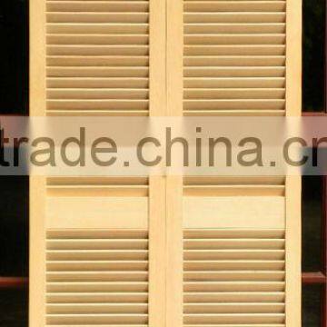 wooden bifold louver door