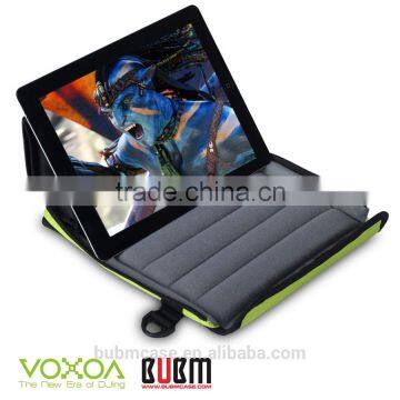 2015 NEW HOT SELLING multi-function tablet case adjustable/convenient support package/Two-way zipper stents bladder package