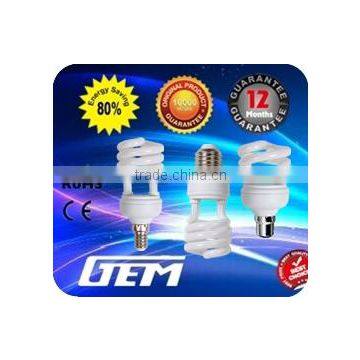 European Standard Spiral E14 8W/9W/11W Energy Saving Bulb,CFL Bulb With EMC RoHS
