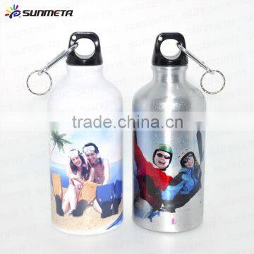 600ml White Coated Sublimation Aluminum Bottle Bicycle Sports Water Bottle LH-03