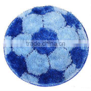 High Quality Football Shaped Shaggy Carpet Bathmat Door Rugs