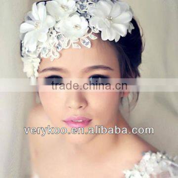 New lace flower bridal frontlet wholesale wedding accessories FCM-30031