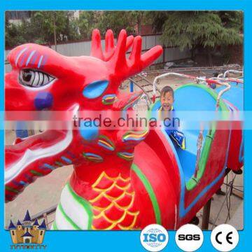 Theme park train mini backyard roller coaster amusement rides slide dragon