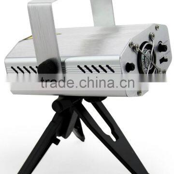 Sidiou Group Mini Red and Green Laser Stage Lighting Moving Party Stage Light Projector Stage Lighting Disco Show Laser (Silver) photo-3