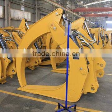 SDLG LG953L Log Grapple, Heavy duty Log Fork for sale, Specialize in 5 Ton SDLG Wheel Loader