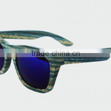 2014 large stock and fashion color bamboo sunglasses