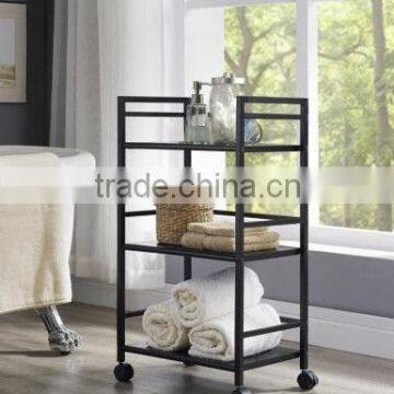 Kitchen Utility Cart Rolling Metal Portable Bar Pantry Bathroom Office Bookcase