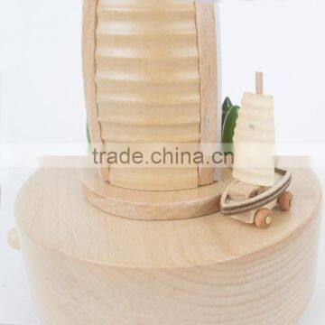 Handmade Sailing Wooden Gift Nature Music Boxes