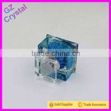 blue glass perfume bottle