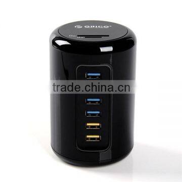 Whole OEM/ORICO RH6CS ABS Mac Design BC 1.2 USB HUB 3.0 with TF SD Card Reader