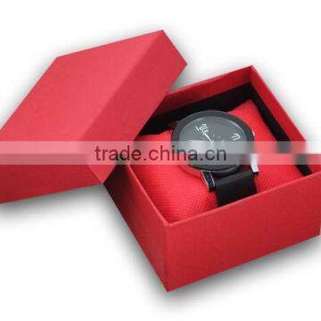 Classic style paper watch gift box with pillow