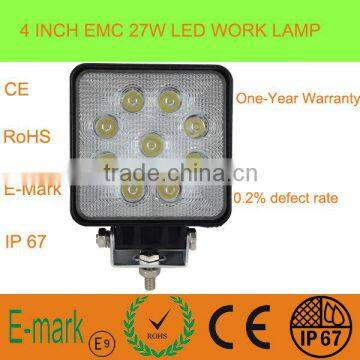 27W LED Work Light Spot/Flood Driving lights Offroad Waterproof IP67 Tractor Truck LED Working Light