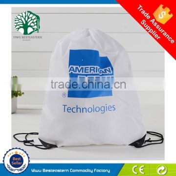 2015 portable blue cotton shoes, laundry drawstring bag