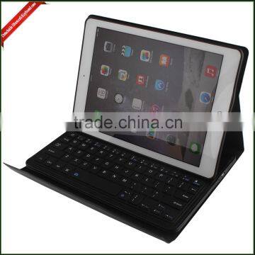 Folding PU leather Bluetooth Keyboard case, Mini Foldable Bluetooth Keyboard for ipad