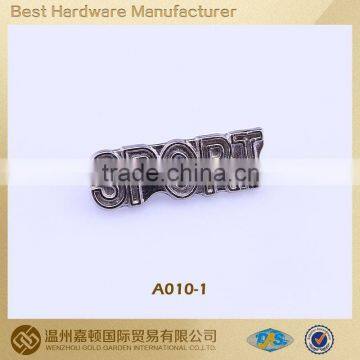 Garment accessory shoes plate jeans patch,jeans plate,alloy plate,alloy patch,alloy label,etched stainless steel nameplate