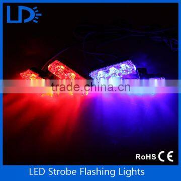 4*3LED daytime running flash light Firemen Police Truck Flashing Light Wireless remote control car net strobe Warning lights