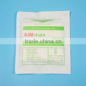 Medical Cotton Sterile Gauze Sponge with High Quality(Folded edge or unfolded edge)