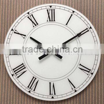 Cason high quality glass wall clock for promotional gifts