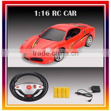 1:16 4channel remote control car rc car toys with steering transmitter