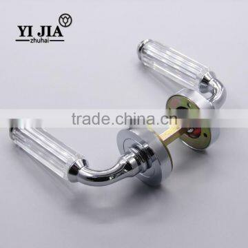 zinc alloy double sided crystal door pull handle