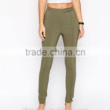 ladies sexy High-rise waist pant skinny fit pants