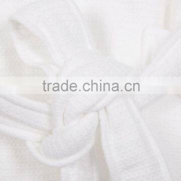 Pure White Adult Luxury Flannel Bathrobe photo-4