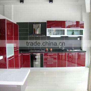 Customized MDF Lacquer Kitchen Cabinet Interior Design photo-4