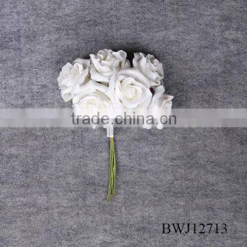 Romantic hot new style white Flowers Artificial Roses