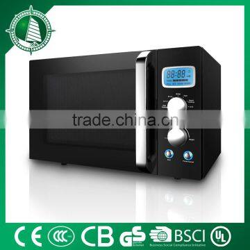 low radiation microwave oven with control panel and components 28L