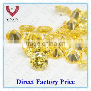 Brilliant Golden Yellow Cubic Zirconia Round 6.00mm CZ photo-3