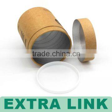 High Quality Kraft Round Paper Tube Packaging , Food Grade Circle Cardboard Tube Box Packaging With Wax Inner Liner photo-6