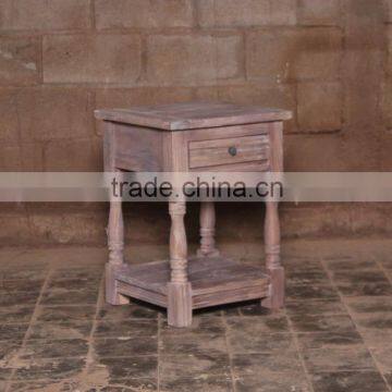 Reclaimed Teak Furniture - Square Bedside