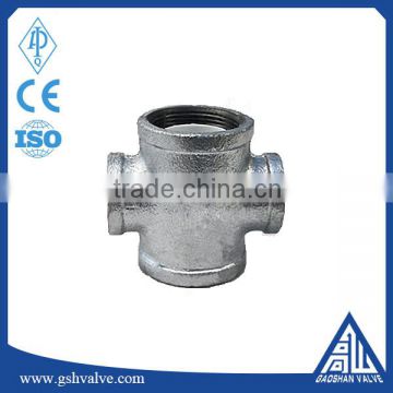 female malleable iron casting pipe fitting reducer cross