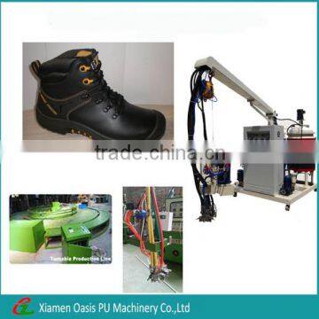 PU polyurethane Labor Shoes/Safety Shoes making machine foam machine