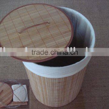 bamboo laundry basket