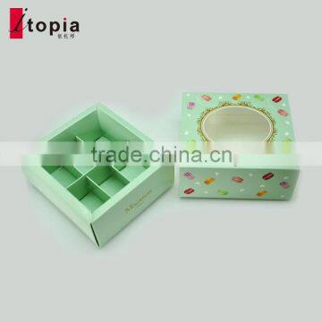 Wholesale Meet the Food Grade Green Paper Macaron Box photo-4