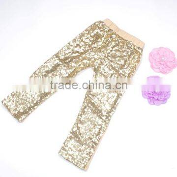 Wholesale Boutique Baby Sequin Pants Multi-color Shiny Pants Sequin Pants for Kids Girls