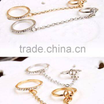 Fashion New Design Summer 2016 Silver Chain Gold Knuckle Rings photo-2