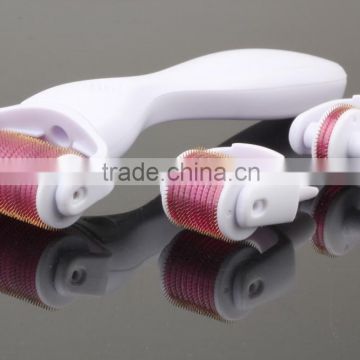 2015 Newest ! 3 in 1 micro needle derma roller changeable heads