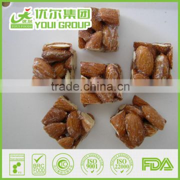 HACCP,ISO,BRC,HALAL Certification almond crunch with best quality and hot price