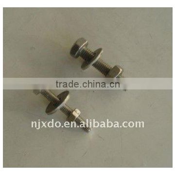 Alloy GH3128 /GH128 stainless steel fastener hex bolt and nut washer assembly