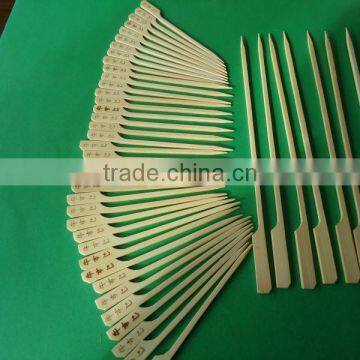 Decorative bbq bamboo skewer bamboo gun shaped skewer bamboo bbq skewer 25cm