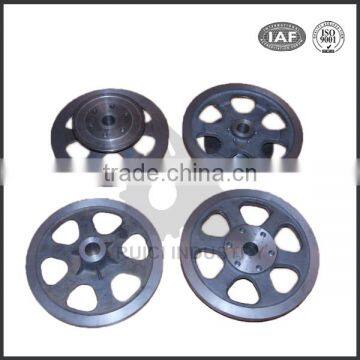 china ISO 9001 high quality casting iron traction sheave/elevator traction sheave