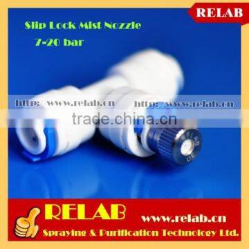 Low Pressure Anti-drip Push Lock Stainless Steel Slip Lock Mist Nozzle